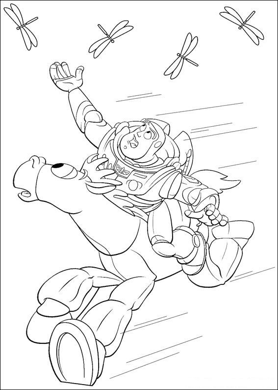 Plansa de colorat cu Toy Story 89 149